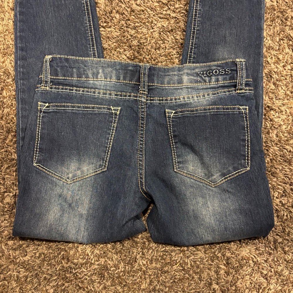 Vigoss Girls Embroidered Skinny Jeans